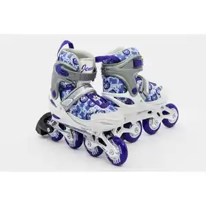 Роликовые коньки Calambus Jenny Sum (р. 30-33, белый/фиолетовый)