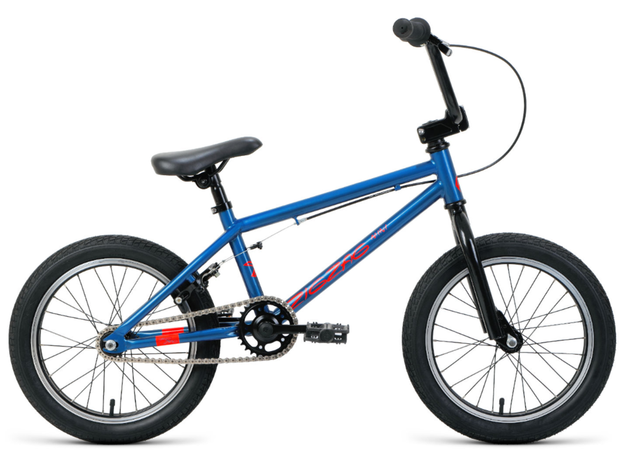 Велосипед Forward Zigzag 16 (синий/оранжевый, 2022)
