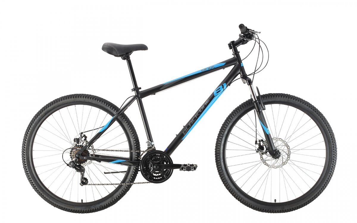 Велосипед Black One Onix 27.5 D (18, черный/синий/серый, 2021)