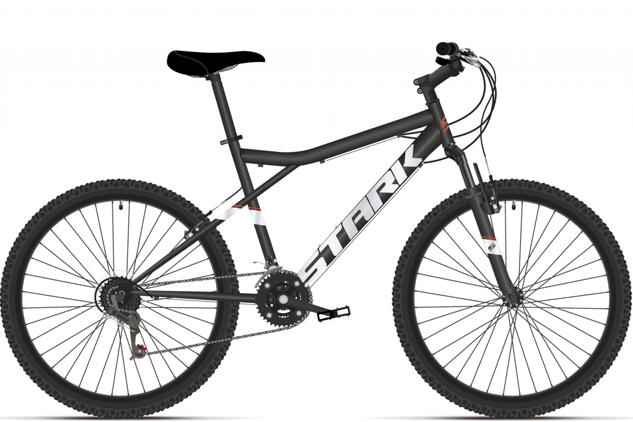 Велосипед Stark Slash 26.1 V (14.5, черный/белый, 2021)