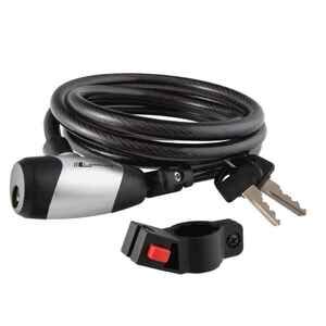 Велозамок Longus 180 см 3550004 (серебристый/черный)