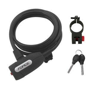 Велозамок FORCE Lux с креплением (49134) 180 см Велозамок FORCE Lux с креплением (49134) 180 см