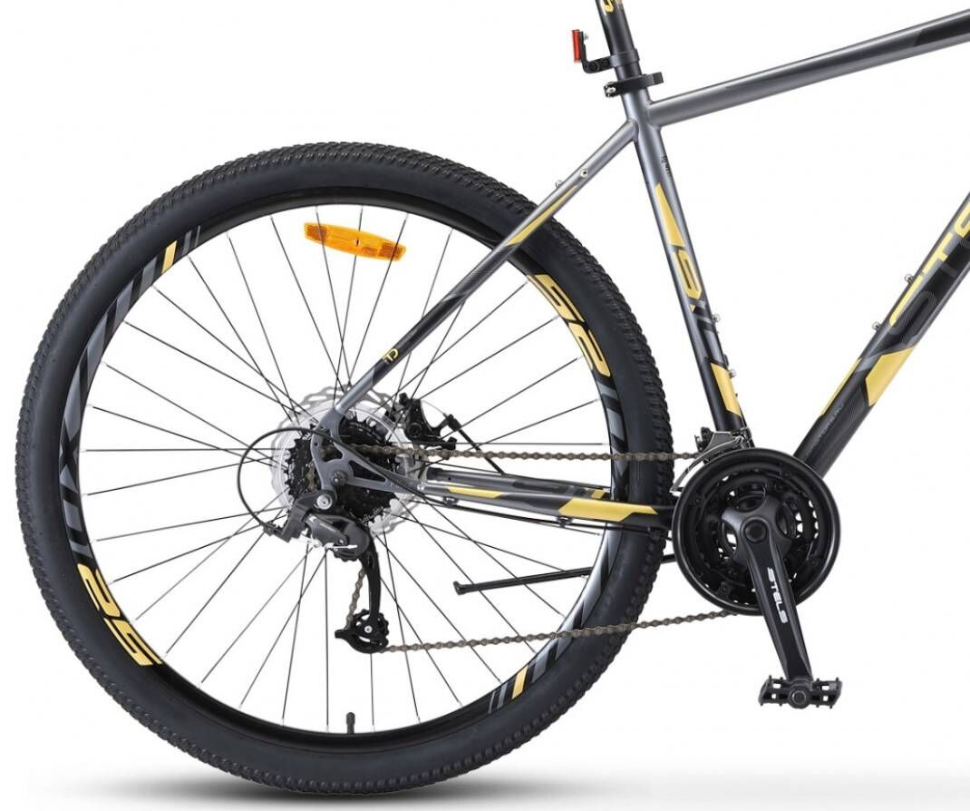 Велосипед Stels Navigator 910 MD 29 V010 (18.5, серый/желтый, 2020)