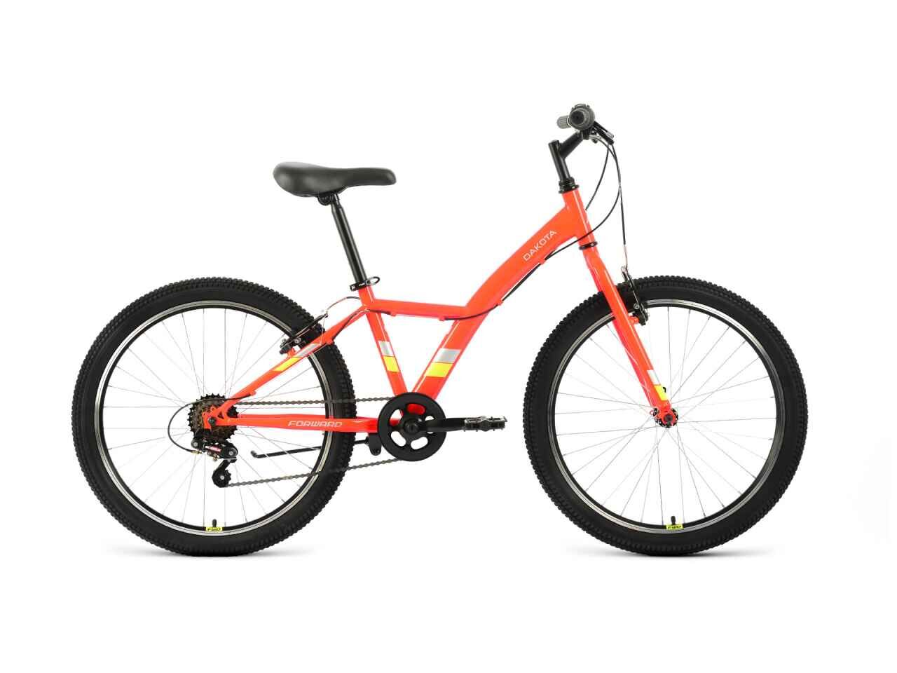 Велосипед Forward Dakota 24 1.0 (13, красный/желтый, 2022)