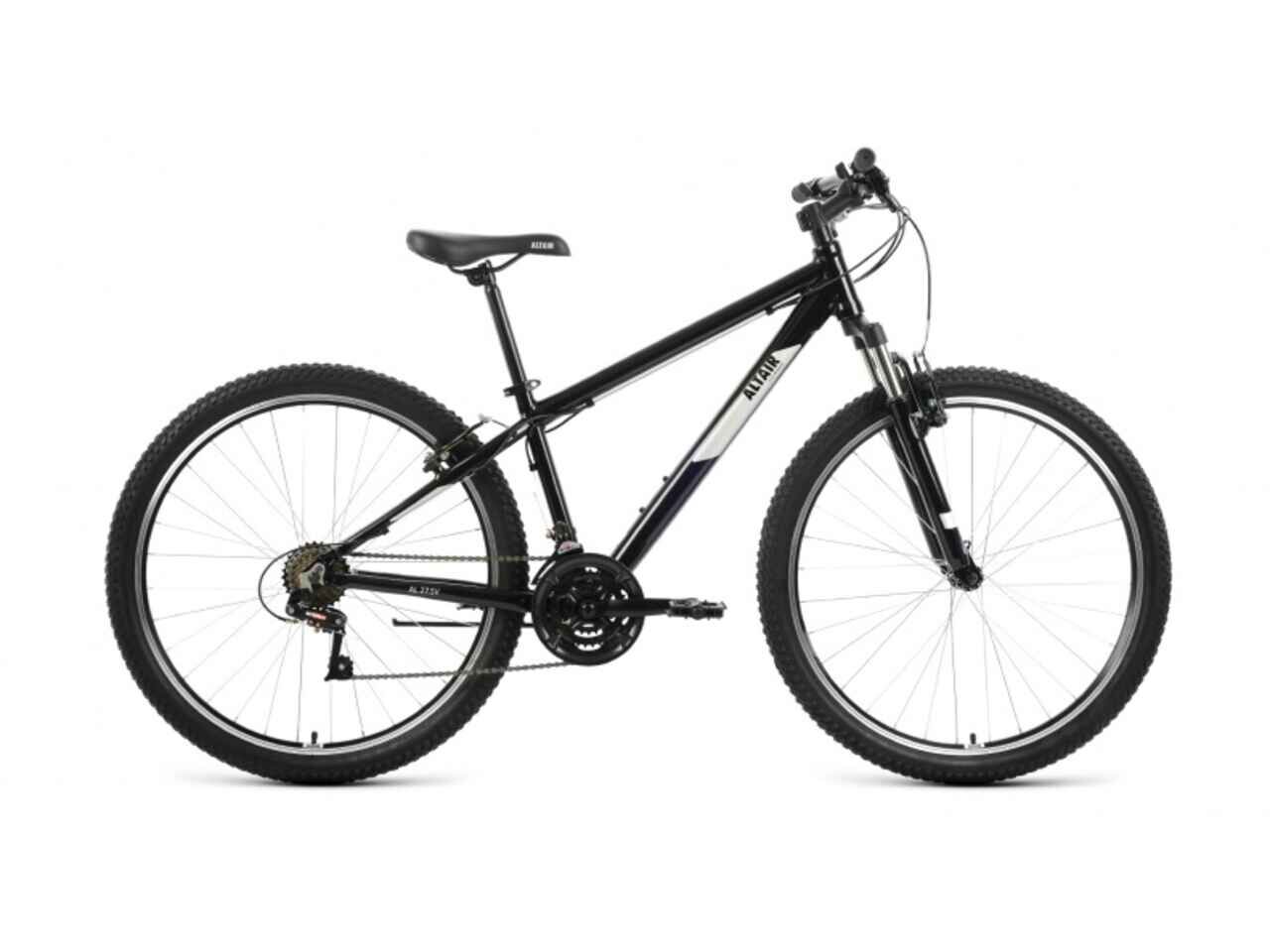 Велосипед ALTAIR AL 27.5 V (19, черный/серебристый, 2022)