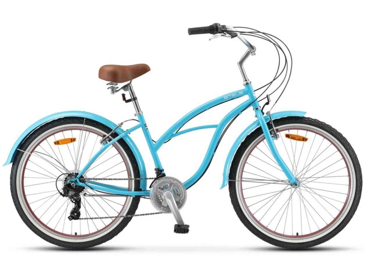 Велосипед Stels Navigator 150 Lady 26 21-SP V010 (17, голубой, 2021)