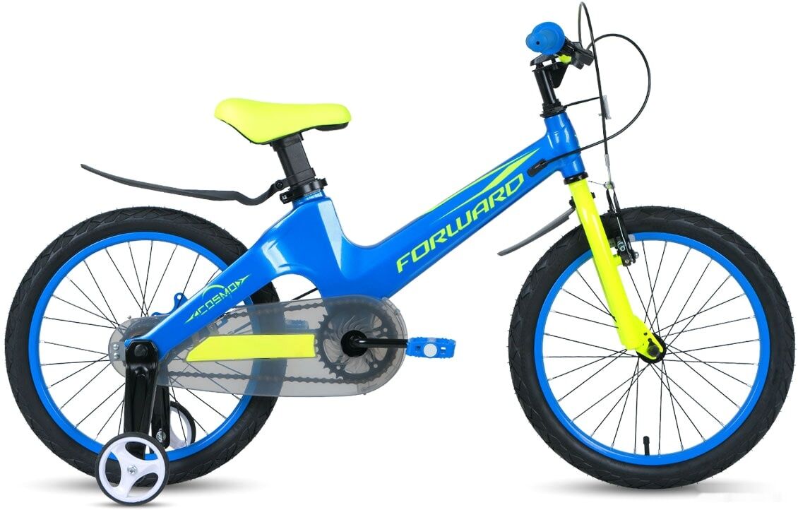 Детский велосипед Forward Cosmo 16 2.0 2021 (синий/желтый)