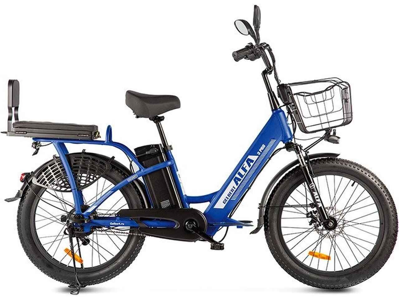 Электровелосипед Gelbert ALFA 3 PRO (синий) Электровелосипед Gelbert ALFA 3 PRO (синий)