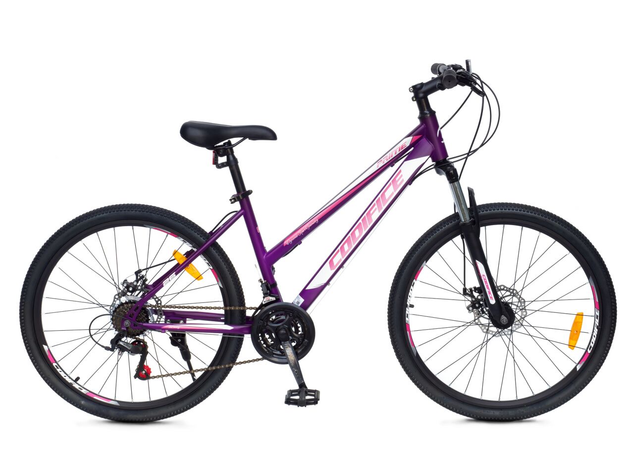 Велосипед Codifice Prime 26 (16, фиолетовый/белый, 2021)
