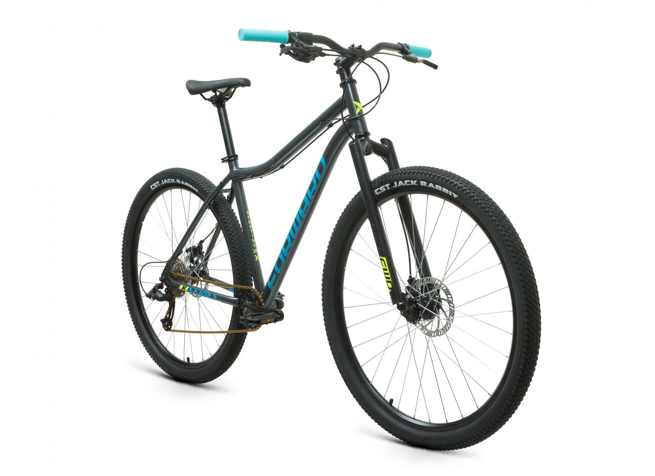 Велосипед Forward Sporting 29 X р.19 2021 (темно-серый/зеленый)