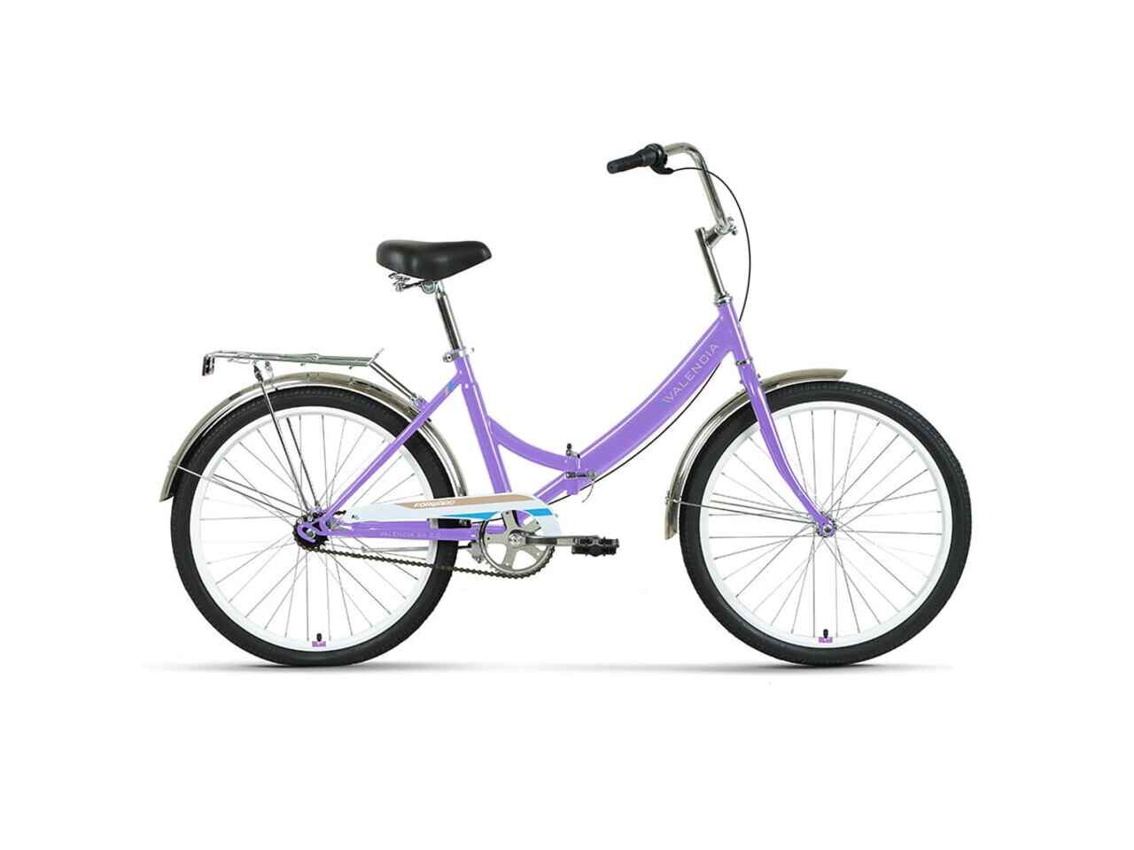 Велосипед Forward Valencia 24 3.0 (16, фиолетовый/голубой, 2022)