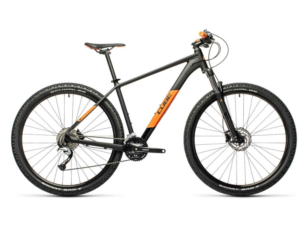 Велосипед Cube Aim SL 27.5 (16, черный/оранжевый, 2021)