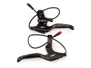 Комплект тормозных ручек Jak для электровелосипеда EL-205DBT (встроенный звонок) Комплект тормозных ручек Jak для электровелосипеда EL-205DBT (встроенный звонок)
