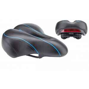 Велоседло Stels 285x200мм AZ-6626 T-02 HUABEI со светодиодами Велоседло Stels 285x200мм AZ-6626 T-02 HUABEI со светодиодами