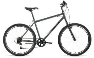 Велосипед ALTAIR MTB HT 26 1.0 р.19 2022 (темно-серый/черный)