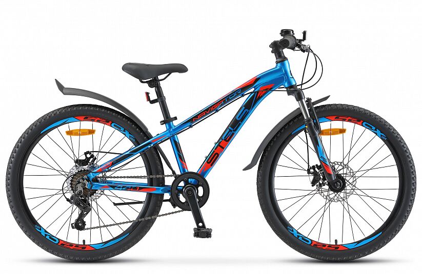 Велосипед Stels Navigator 440 MD 24 V010 (11, синий/красный, 2021)