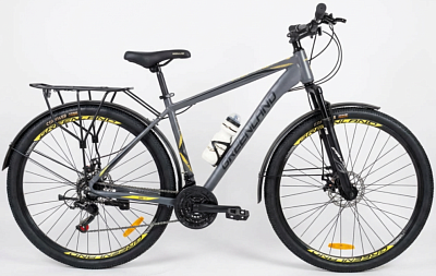 Велосипед GreenLand Action 29 2.0 K (19, серый/желтый)