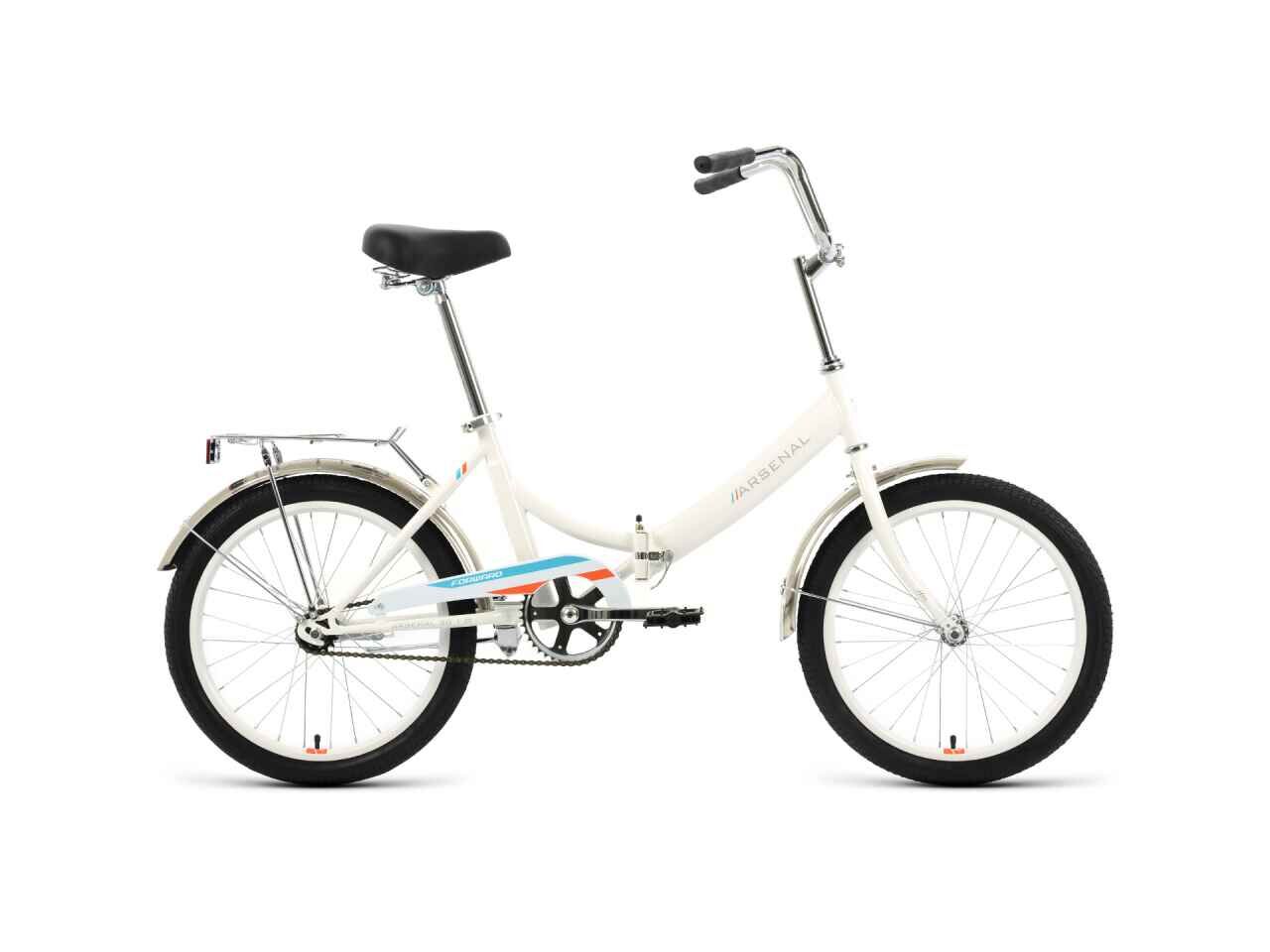 Велосипед Forward Arsenal 20 1.0 (14, белый/оранжевый, 2022)