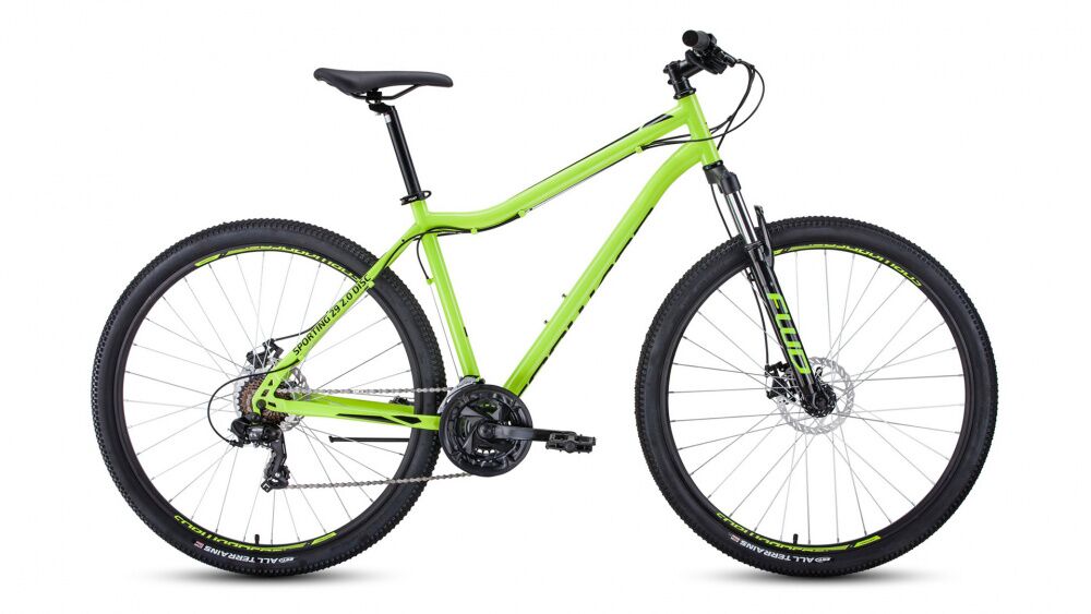 Велосипед Forward Sporting 29 2.0 disc р.21 2021 (зеленый)