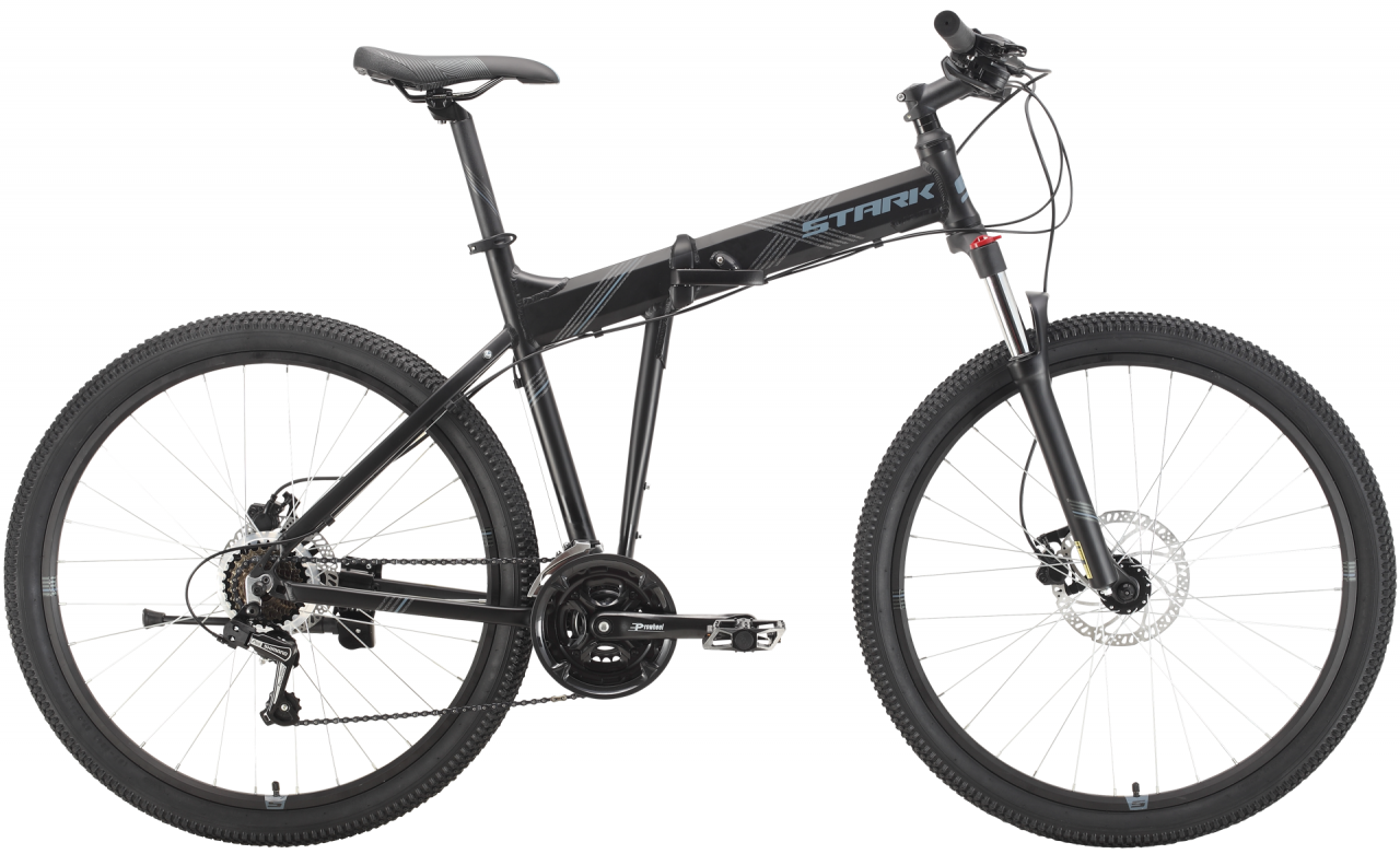 Велосипед Stark Cobra 27.2 HD (20, черный/серый, 2021)