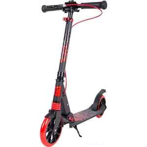 Двухколесный подростковый самокат Techteam Delta 2023 (черный/крансый)