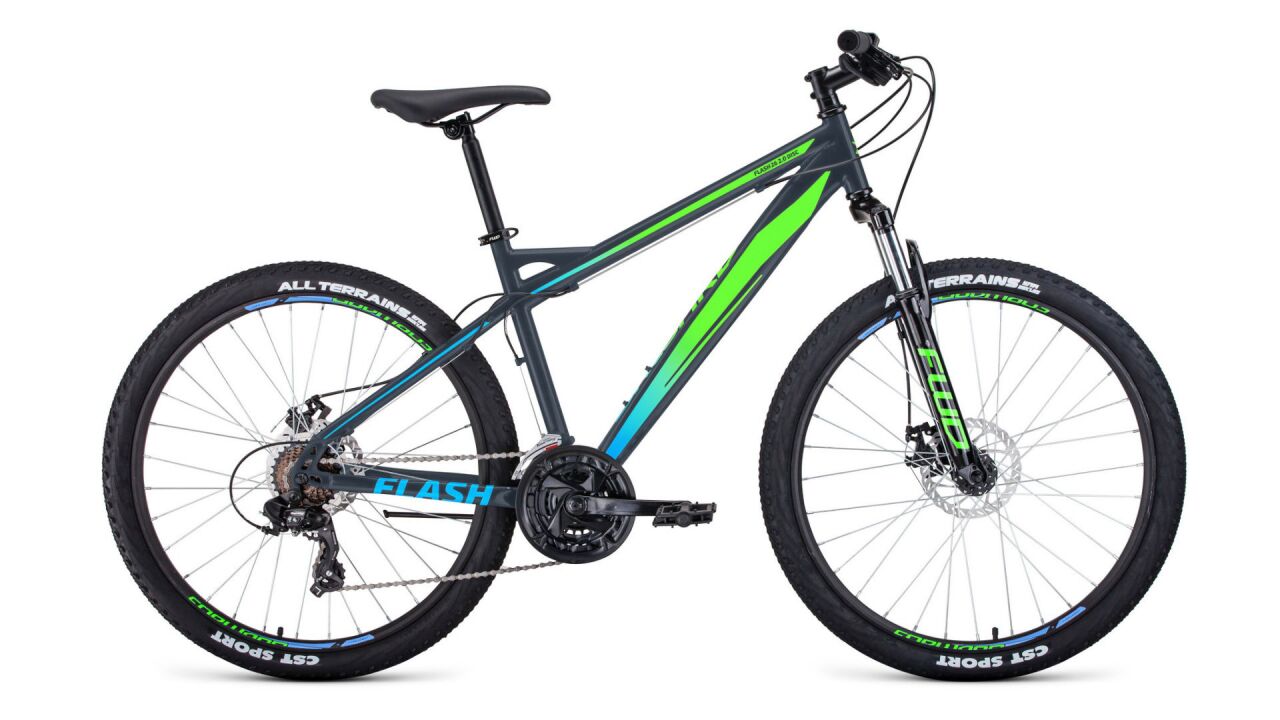 Велосипед Forward Flash 26 1.2 (17, синий/зеленый, 2021)