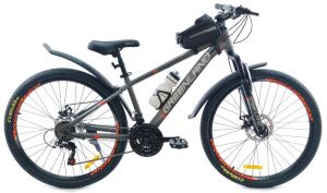 Велосипед GreenLand Genesis 27.5 (17, серый/оранжевый) Велосипед GreenLand Genesis 27.5 (17, серый/оранжевый)