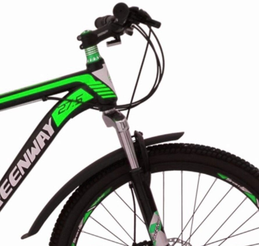 Велосипед Greenway 275M031 (17.5, черный/зеленый, 2018)