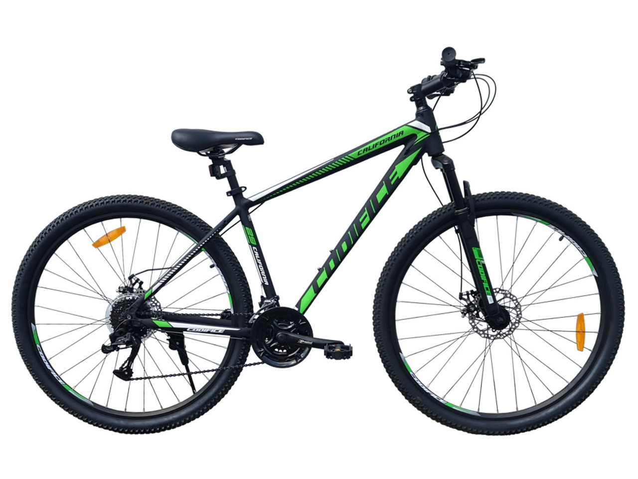 Велосипед Codifice California 29 (17.5, черный/зеленый)