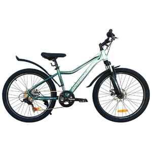 Велосипед GreenLand DEMETRA 24 7S SUS (14, зеленый, 2024) Велосипед GreenLand DEMETRA 24 7S SUS (14, зеленый, 2024)