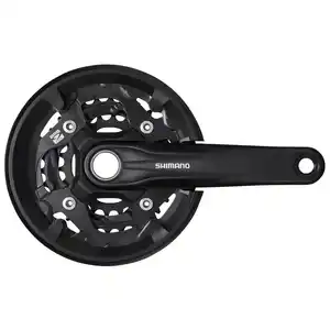 Система шатунов Shimano MT210 170мм для 2x9ск ин. Вал. 46/30 с защитой. (Black)