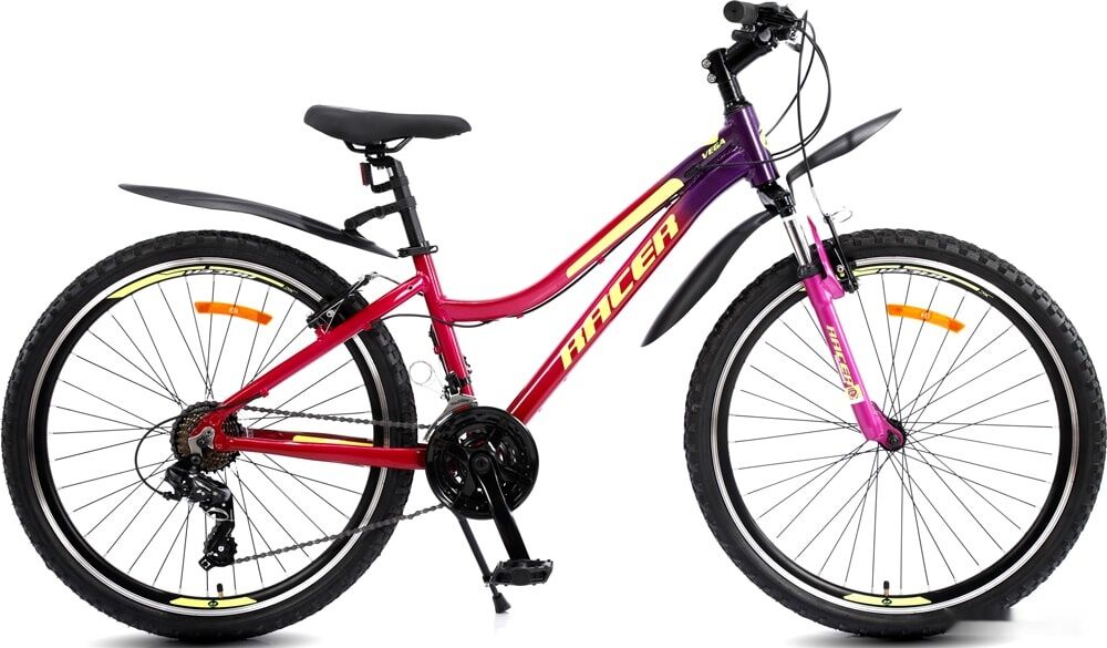 Велосипед Racer Vega 26 2021 (красный/фиолетовый)