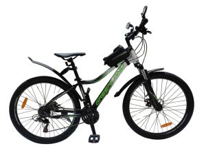 Велосипед GreenLand DEMETRA 26 (14, черный/серебристый, 2024)