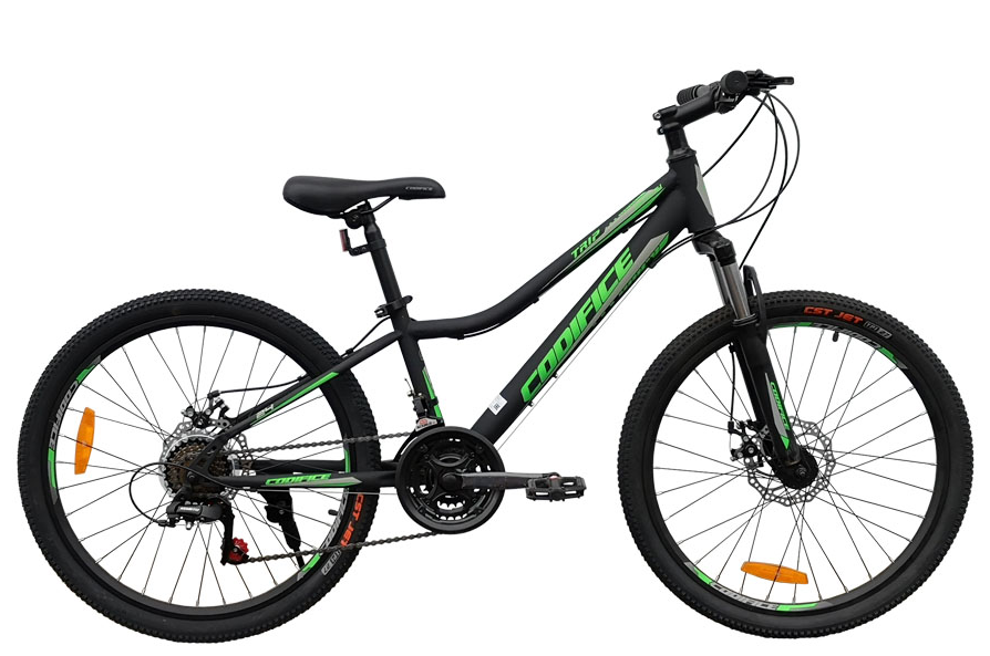 Велосипед Codifice TRIP 26 (15, черный/зеленый, 2021)