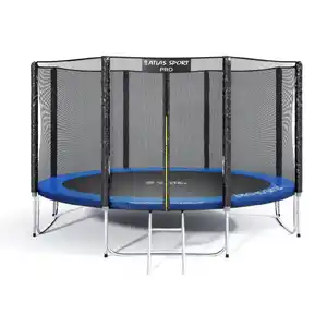 Батут Atlas Sport 374 см - 12ft PRO (усиленные опоры) BLUE