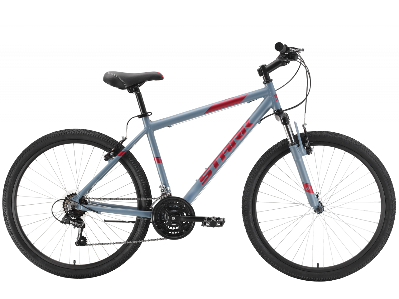 Велосипед Stark Outpost 26.1 V (20, серый/красный, 2021)