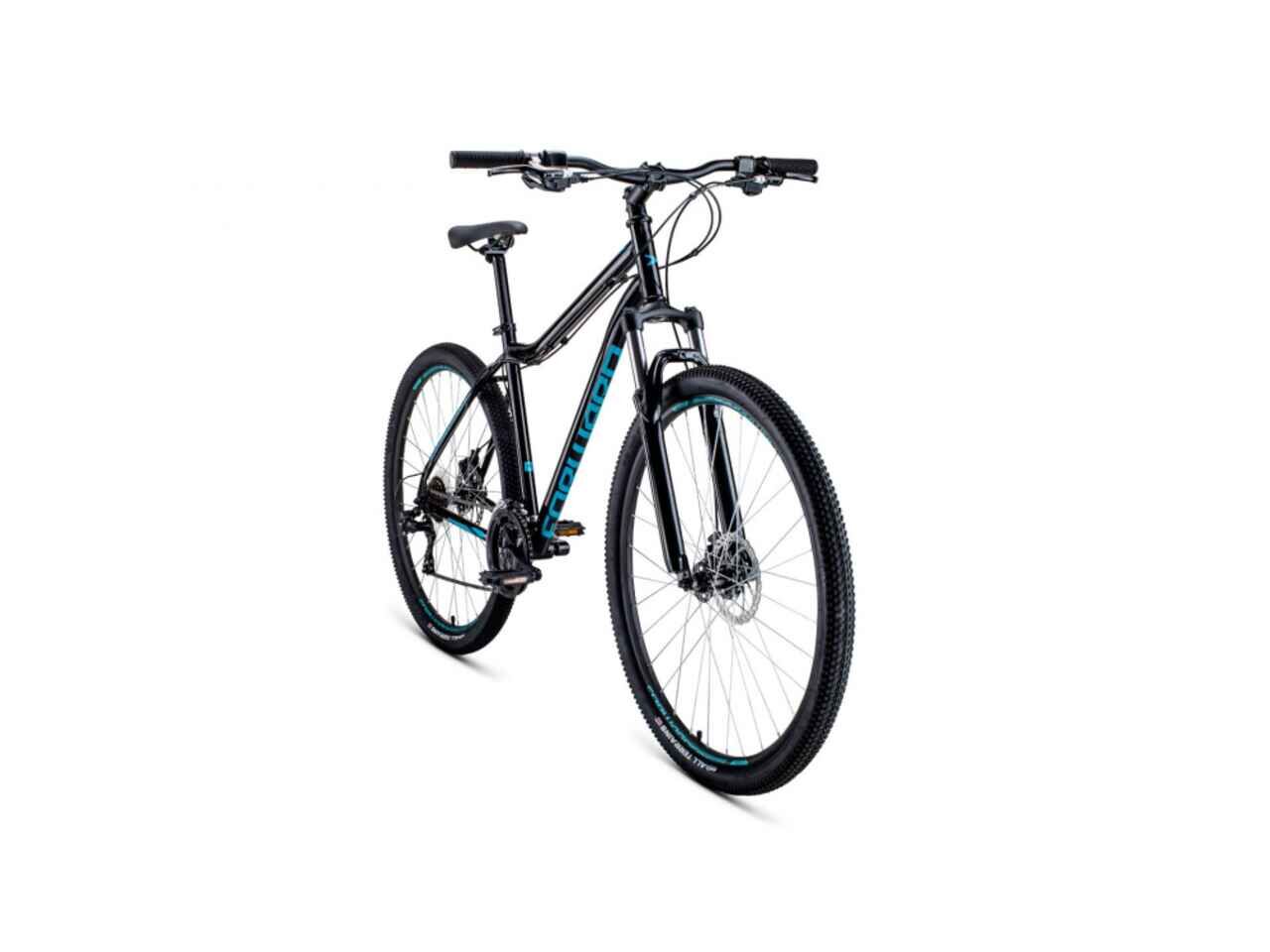 Велосипед Forward Sporting 29 2.0 disc р.21 2021 (черный/синий)