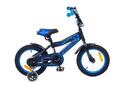 Детский велосипед Favorit Biker 14 (черно-синий) BIK-14BL