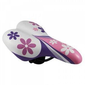 Велоседло DDK 1217A Flower (White-Pink)