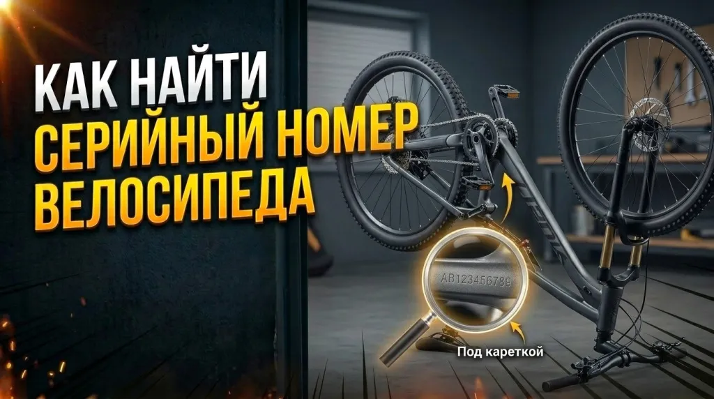 Серийный номер на каретке велосипеда