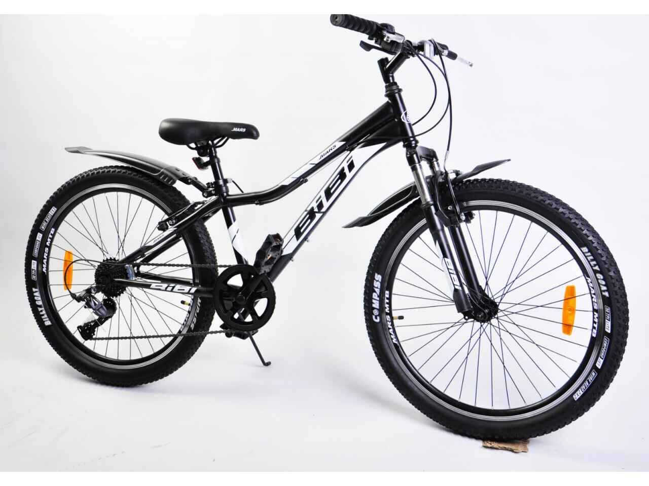 Велосипед BiBi MARS 24 (черный/белый, 2021)