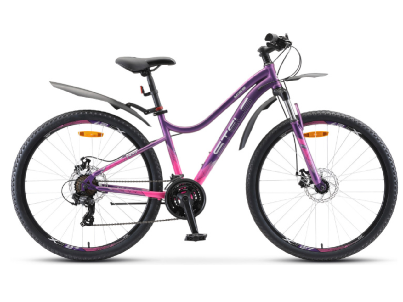 Велосипед Stels Miss 7100 MD 27.5 V020 (16, пурпурный, 2022)