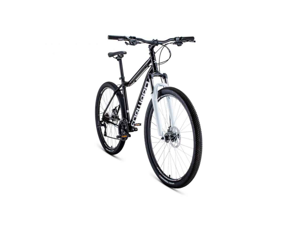 Велосипед Forward Sporting 29 2.2 Disc (21, черный/белый, 2022) RBK22FW29952