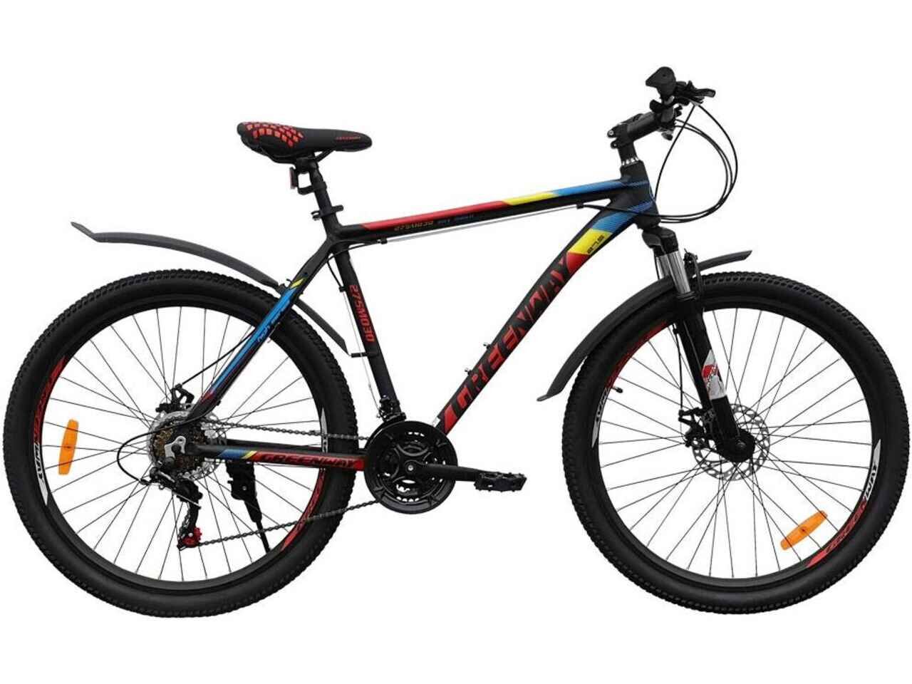 Велосипед Greenway 275M030 27.5 (17.5, черный/красный, 2020)