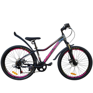Велосипед GreenLand DEMETRA 24 7S (14, черный/розовый)