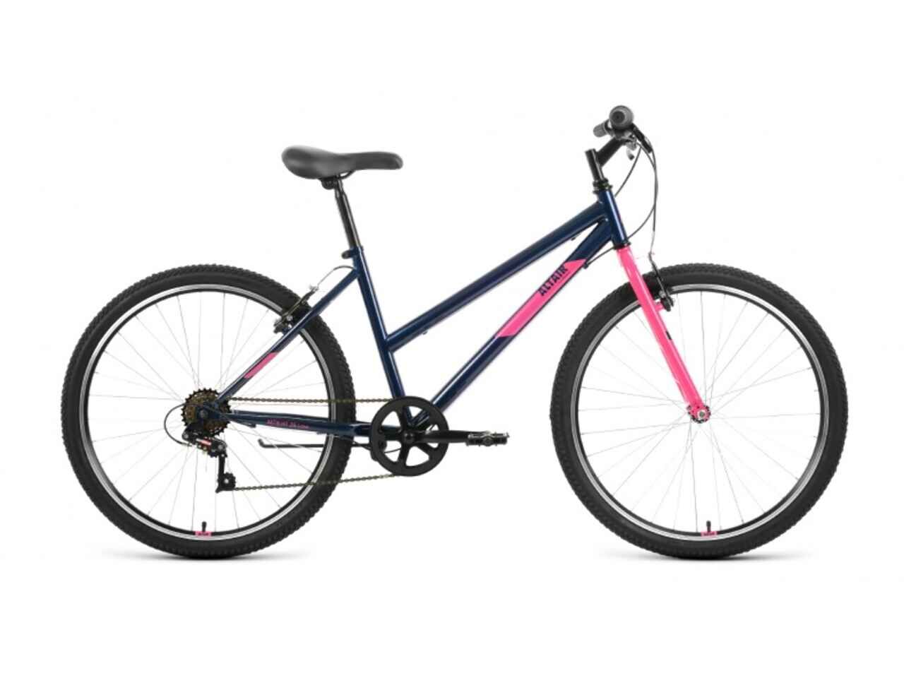 Велосипед ALTAIR MTB HT 26 Low (17, темно-синий/розовый, 2022)