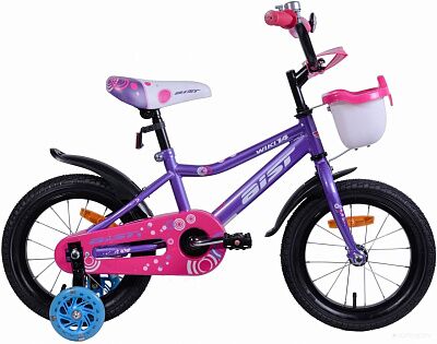 Детский велосипед Aist Wiki 14 (фиолетовый, 2025)
