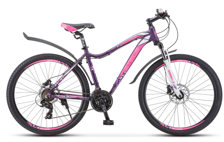 Велосипед Stels Miss 7500 D 27.5 V010 (16, темно-пурпурный, 2020)