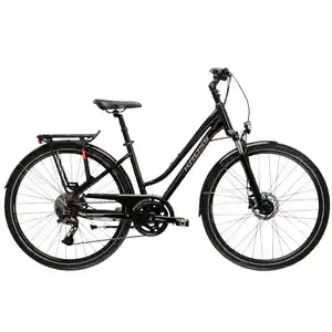 Велосипед Kross Trans 7.0 (D 28 M, черный/розовый) KRTR7Z28X17W009194