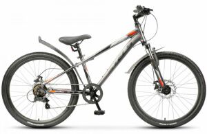 Велосипед Stels Turbo 400 MD Z010 24 (12, серый/красный, 2025) Велосипед Stels Turbo 400 MD Z010 24 (12, серый/красный, 2025)